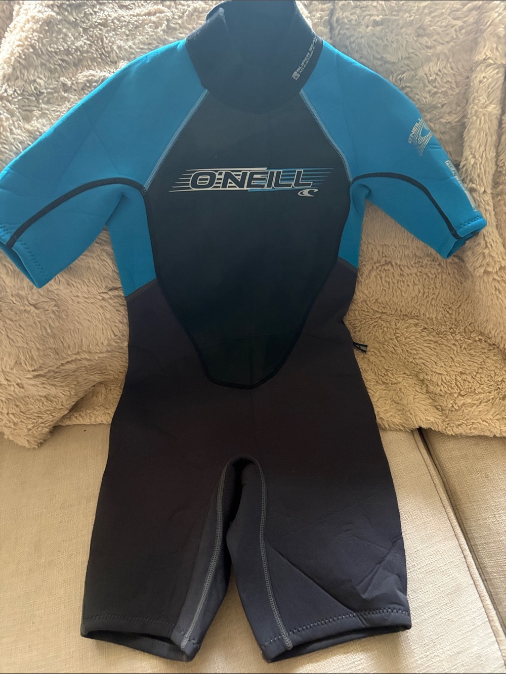 O'Neill Kids Short Sleeve Swim Rashguard Suit - size 12